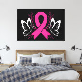 Toile ruban de sensibilisation sur le cancer du sein (Insitu(Chambre))