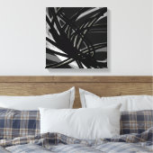 Toile Rubans Abstraits noirs et blancs | Ombres et lumiè (Insitu(Chambre))