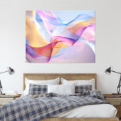 Toile Rubans colorés abstraits ondoyants (Insitu(Chambre))