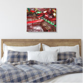 Toile Rubans de Noël Rouge Vert et Or Vacances (Insitu(Chambre))