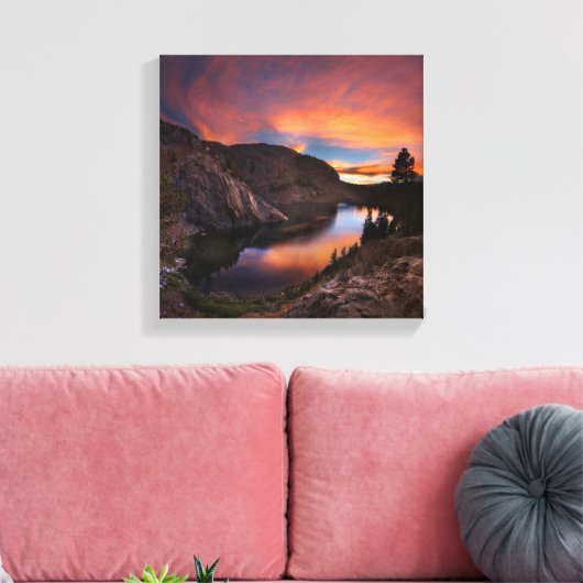 Toile Ruby Lake Sunset - John Muir Trail - Sierra Nevada (Insitu(Salon))