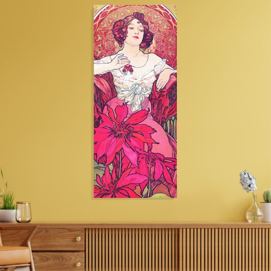 Toile Ruby (Quatre Bijoux), Alphonse Mucha (Insitu(Salon))