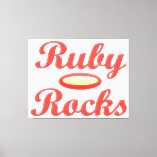 Toile Ruby Rocks design rouge et crème moelleuse (Recto)