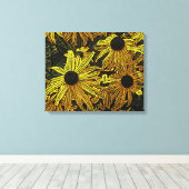 TOILE RUDBECKIAS (Insitu (Plancher de Bois))