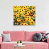 Toile Rudbeckias / Lit de Susans aux yeux noirs (Insitu(Salon))