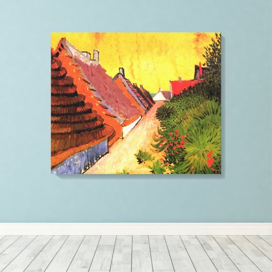 Toile Rue à Saintes Maries par Vincent van Gogh (Insitu (Plancher de Bois))