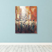 Toile rue chinoise 1992 (Insitu (Plancher de Bois))