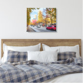 Toile Rue Cityscape d'automne (Insitu(Chambre))