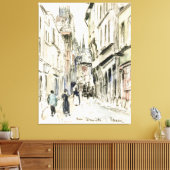 Toile Rue Damiette, Rouen (vers 1884) par Camille Pissar (Insitu(Salon))
