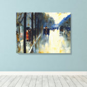 Toile Rue de Berlin à la fin de l'automne, art (Insitu (Plancher de Bois))