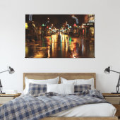 Toile Rue de la ville la nuit (Insitu(Chambre))