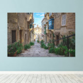 Toile Rue de pierre étroite à Malte (Insitu (Plancher de Bois))