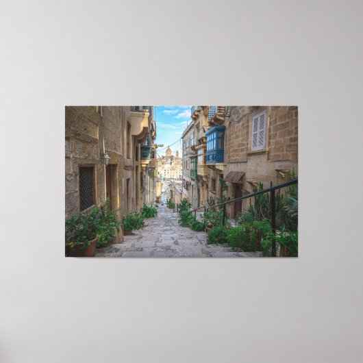 Toile Rue de pierre étroite à Malte (Recto)