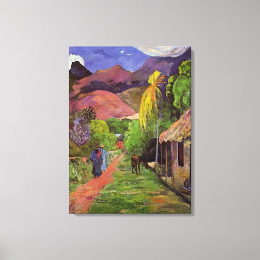 Toile Rue de Tahiti - Paul Gauguin (Recto)