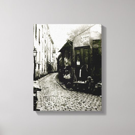 Toile Rue du Jardinet et impasse (Recto)