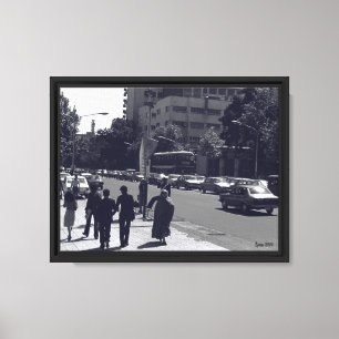 Toile Rue et personnes de la ville de Téhéran en Iran vi