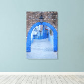 Toile Rue Étroite De Chefchaouen (Insitu (Plancher de Bois))