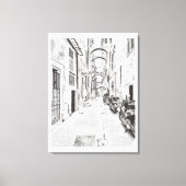 Toile Rue italienne étroite (Recto)