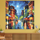 Toile Rue Moonlit City (Insitu(Salon))