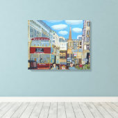 Toile rue Oxford Londres (Insitu (Plancher de Bois))
