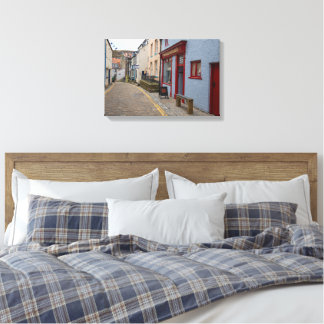 Toile Rue Pavée Charmée dans le Village de Staithes