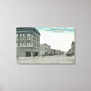 Toile Rue principale regardant WestLewiston, la TA