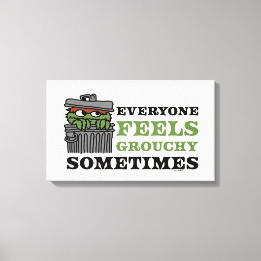 Toile Rue Sésame | Oscar le Grouch se sent Grouch (Recto)
