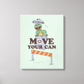 Toile Rue Sésame | Oscar the Grouch Move Your Can (Recto)