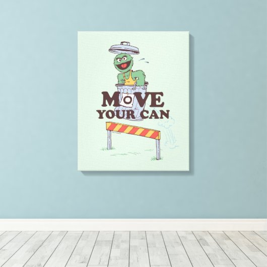 Toile Rue Sésame | Oscar the Grouch Move Your Can (Insitu (Plancher de Bois))