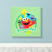 Toile Rue Sésame | Sesame Pals depuis 1969 (Insitu (Plancher de Bois))