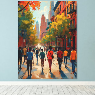 Toile Rue sophistiquée de la Renaissance de Harlem