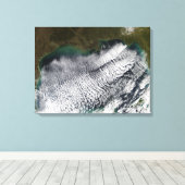 Toile Rues nuageuses dans le golfe du Mexique (Insitu (Plancher de Bois))