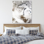 Toile Rues nuageuses sur le lac Supérieur et le lac Mich (Insitu(Chambre))