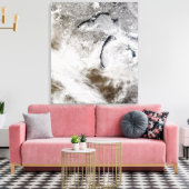 Toile Rues nuageuses sur le lac Supérieur et le lac Mich (Insitu(Salon))