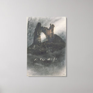 Toile Ruines à Groz-Nez, au Jersey, ou à la voûte