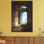 Toile Ruines Avec Un Obélisque Dans La Distance (Insitu(Salon))