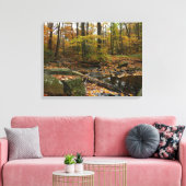 Toile Ruisseau de Fall avec reflet au parc Laurel Hill (Insitu(Salon))