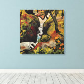 Toile Ruisseau forestier par August Macke Expressionisme (Insitu (Plancher de Bois))