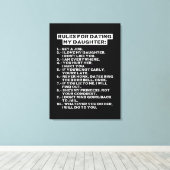 Toile Rules for dating my daughter (Insitu (Plancher de Bois))