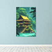 Toile Rumah Caché dans la Forêt Tropicale (Insitu (Plancher de Bois))