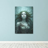 Toile Rusalka Flottant dans un Étang Stagnant (Insitu (Plancher de Bois))