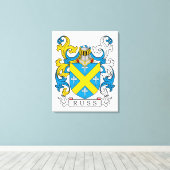Toile Russ Family Crest (Insitu (Plancher de Bois))