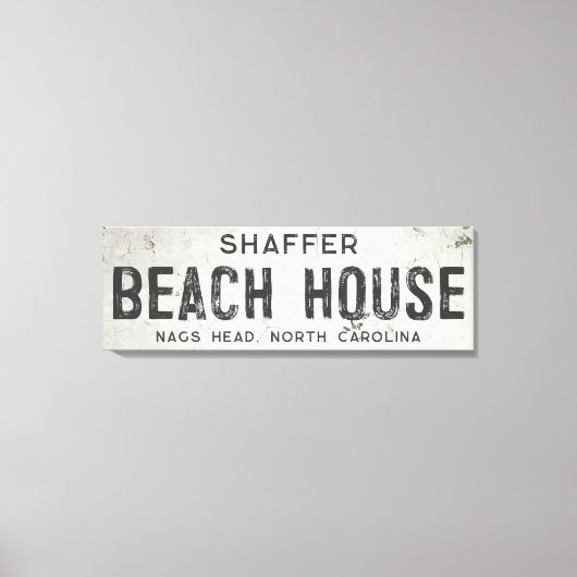 Toile Russe Moderne Industrielle Ferme Maison de Plage (Recto)