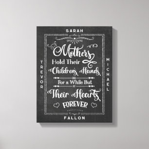 Toile Russe Noir Blanc Chalk mère enfant