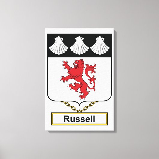 Toile Russell Family Crest (Recto)