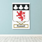 Toile Russell Family Crest (Insitu (Plancher de Bois))