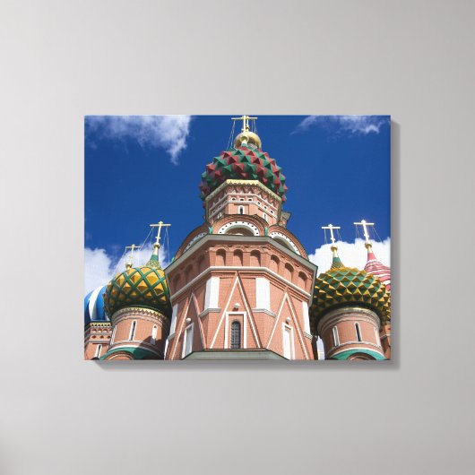Toile Russie, Moscou, Place Rouge. St. Basil's 2 (Recto)