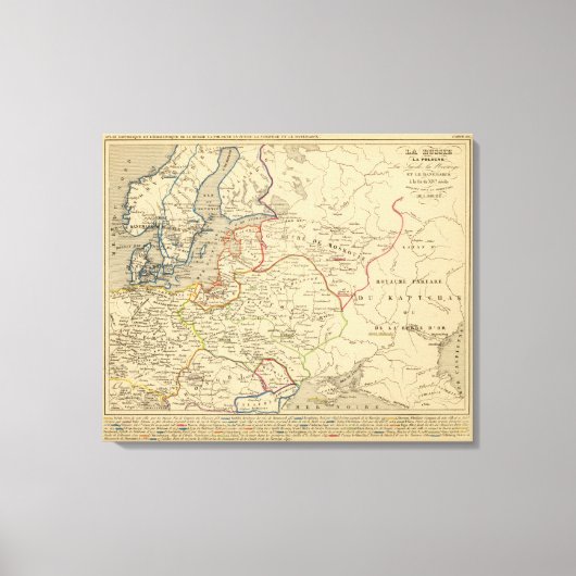 Toile Russie, Pologne, Suède, Norvège, Danemarck (Recto)