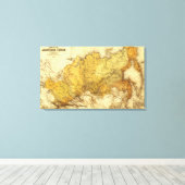 Toile RussieCarte panoramiqueRussie (Insitu (Plancher de Bois))