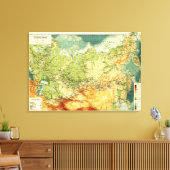 Toile RussieCarte panoramiqueRussie (Insitu(Salon))